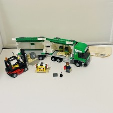 Lego City Set #7733 Box Truck And Forklift 97% Complete Used Good Quality