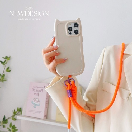 With Adjustable Shoulder Strap Mobile Phone Long Lanyard Keychain Pendant - Photo 5 sur 13