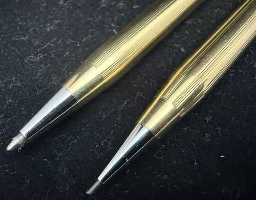 o'o'o . Vintage . Cross Kugelschreiber Stift & Bleistift 10k GOLD gefüllt. Writes & Twists - Bild 3 von 4