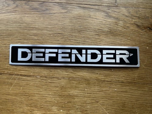 Old Defender 90 & 110 Badge For Above Radiator Aluminium Badge Black & Silver