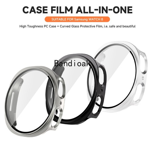 Silicone Watch Band Strap with PC Case Cover for Samsung Galaxy Watch 8 40/44mm - Picture 8 of 20
