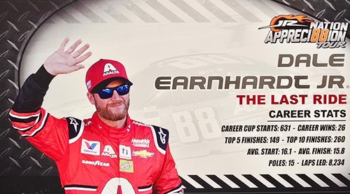 DALE EARNHARDT JR 2017 FINAL AXALTA RACED VERSION 1/24 RCCA ELITE NO COUPONS - Picture 7 of 11