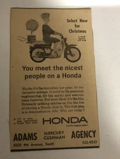 1963 Honda Motorcycles Birmingham Alabama Print Ad Advert pa18