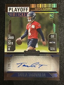 Taulia Tagovailoa 2024 Contenders Football Rookie Playoff Ticket Auto /149 SEA