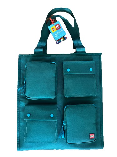 Neu Lego Sammlung x Target Weekender Tragetasche Utility Tasche Tasche Armee grün Reißverschluss - Bild 2 von 5