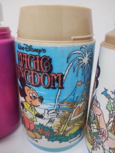 Lotto di 6. Aladdin e Thermos per lunchbox. Disney, Peanuts, Lone Ranger. così com'è - Foto 5 di 18