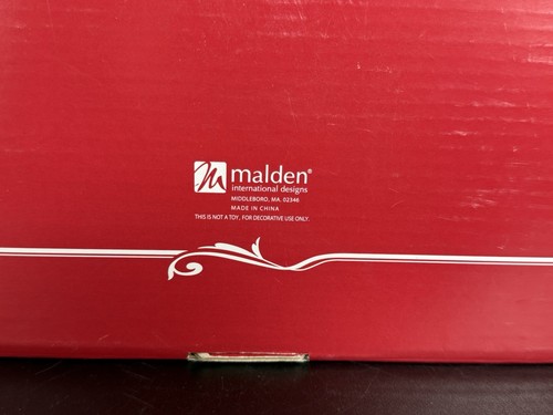 Malden 2015 Natale 4x6 Cornice Argento Con Panno Rosso Come Motivo Intarsiato Nuovo - Foto 4 di 4