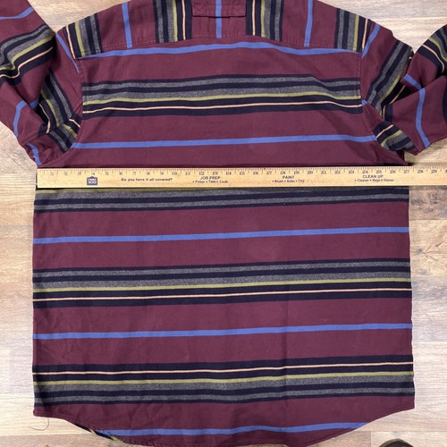 Duluth Trading Hemd Herren XL Burlyweight Chamois Langarm Streifen Knopfleiste - Bild 8 von 9
