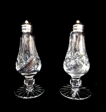 Tipperary Crystal  Lead Crystal Footed Salt & Pepper Shaker Set - 6 1/2" H