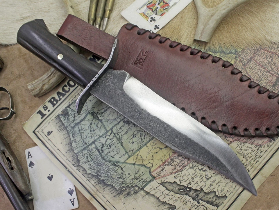 BOWIE KNIFE – RUSTIC WESTERN FRONTIER MOUNTAIN MAN COWBOY GAUCHO STYLE EDC - Image 2 of 4