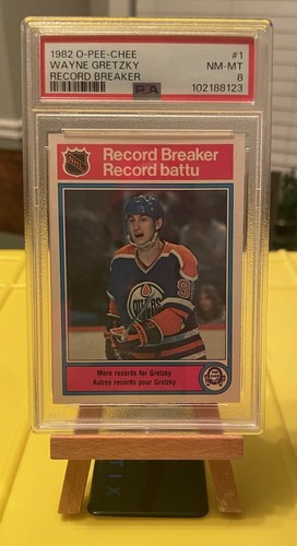 1982-83 O-Pee-Chee - Wayne Gretzky #1 Record Breaker PSA 8