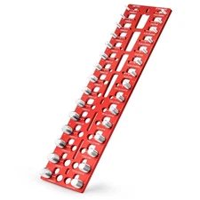 30 Nut and Bolt Thread Checker (15 Standard + 15 Metric), Thread Gauge SAE an...