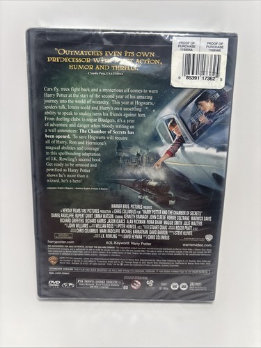 Harry Potter And The Chamber Of Secrets - DVD SEALED - Picture 2 of 2