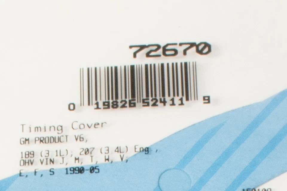 Junta de tampa de temporização de substituição FelPro ajuste 1997-2005 Buick Century identificação da peça 72670 - Imagem 3 de 4