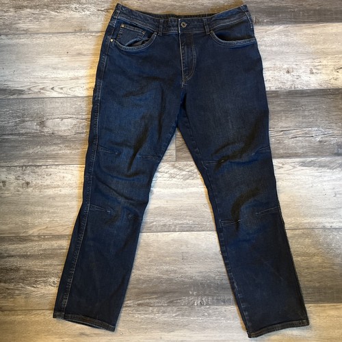 Kuhl Herren Rydr Jeans Größe 36X32 Blau Baumwollmischung Reißverschluss Denim Blau