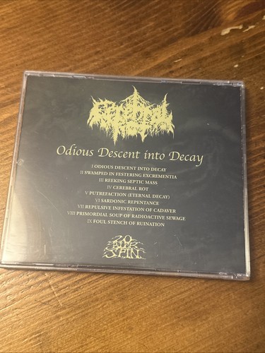 Cerebral Rot - Odious Descent Into Decay CD - Heavy DEATH METAL SPIN113 - Imagen 2 de 6