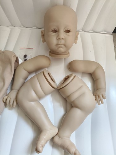 23in Reborn Doll Kit Unpainted Unfinished Blank Mold +Cloth Body Eyes for DIY - Picture 3 of 6