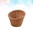  Woven Flower Basket Hand-woven Baskets Fruit Container Simulated Rattan Bakset
