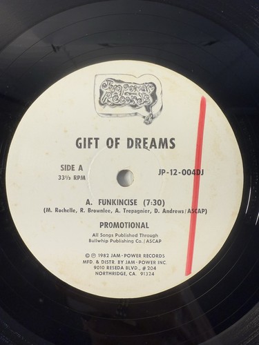 GIFT OF DREAMS-FUNKINCISE .LP vinyl 1983 US.(VG+/VG) Promo - Picture 5 of 12