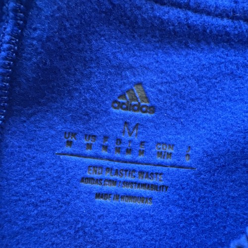 Adidas Track Pants Mens Medium Blue Microfiber Tapered Ankle New - Picture 4 of 20