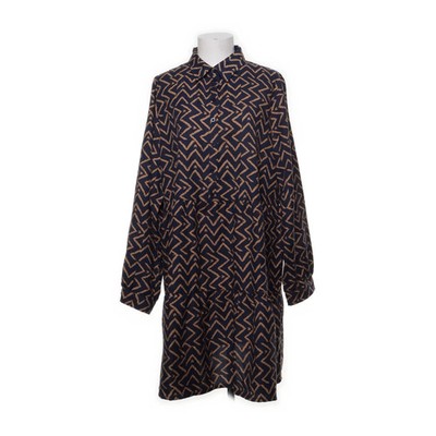 Bel&Bo, Kleid, Größe: 46, Blau/Beige/Mehrfarbig, Polyester, Chevron, Damen #RPj