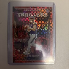 2024 Panini Rookies & Stars - Thrillers J.J. McCarthy #T-JMY Red Plaid (RC)🔥