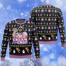 The Cream Of The Crop Ugly Christmas Sweater 3D Macho Man Sweater GLC052357
