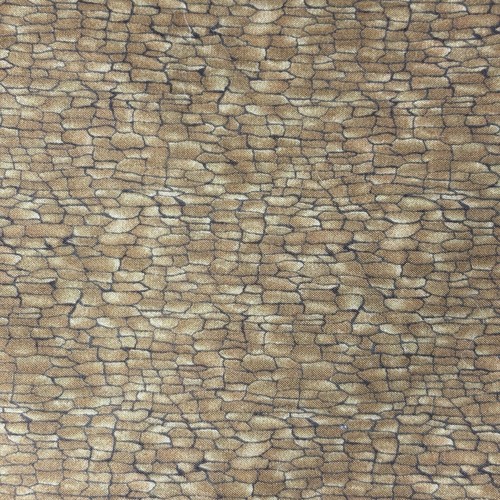Lot 3 Brown FQs Quilt Shop Cotton Fabric 2 Tree Bark Prints and 1 Diagonal Plaid - Picture 5 of 11