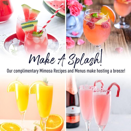 Kit Decoración Brunch Bar Mimosa con Letreros, Estandartes, Etiquetas para Fiesta de Cumpleaños - Imagen 6 de 26