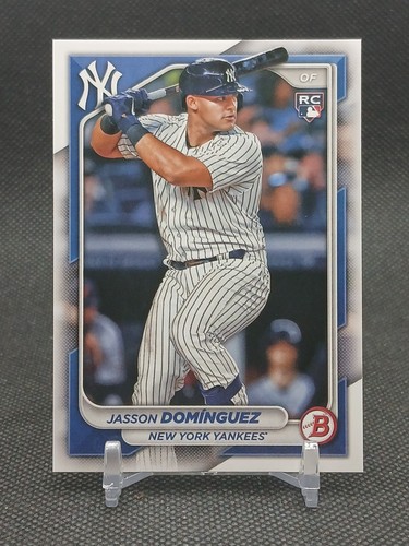 Jasson Dominguez RC 2024 Bowman #17 New York Yankees Rookie - Picture 6 of 7