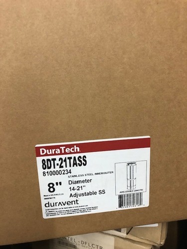8DT-21TASS 8" DURATECH ADJUSTABLE PIPE 14-21" - Picture 1 of 2