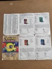 1999 Pokemon TCG Card List Insert WOTC Base Set Jungle Fossil Checklist ROUGH