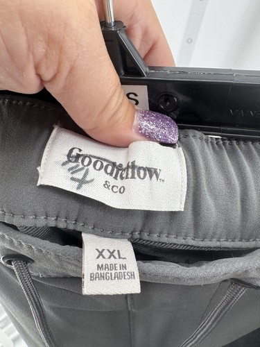 Goodfellow & Co. Men's Gray Athletic Cargo Jogger Pants Size XXL Inseam 27.5in - Picture 3 of 3