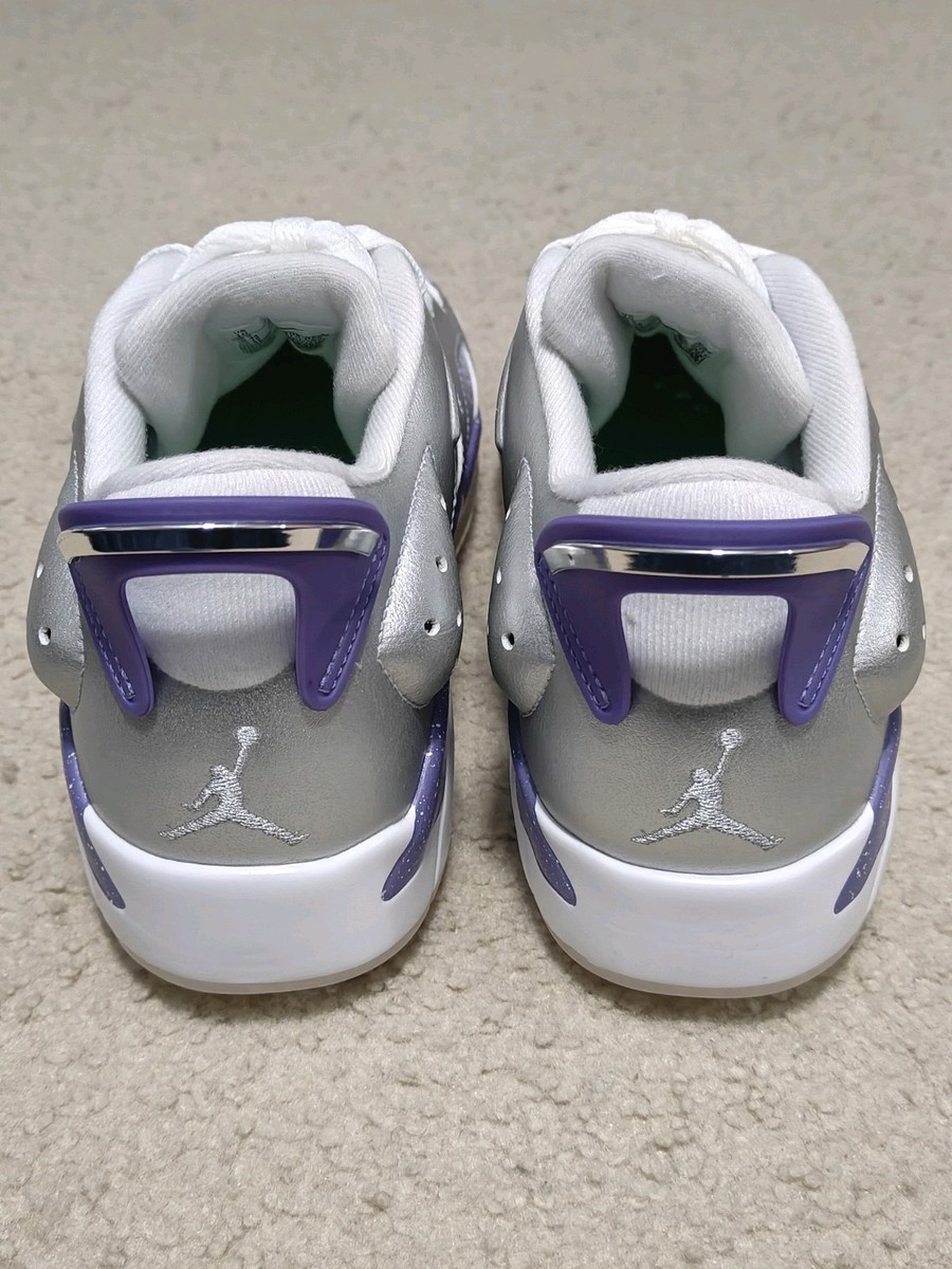 Nike Air Jordan Retro 6 NRG Men's Golf Shoes Purple Metallic