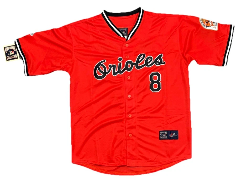 Camiseta Cal Ripken Jr. Baltimore Orioles 1984 Cooperstown naranja para hombre talla grande Foto 2 de 3