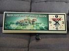 Vintage Tecate Mexican Beer Lighted Clock Sign Fully Working