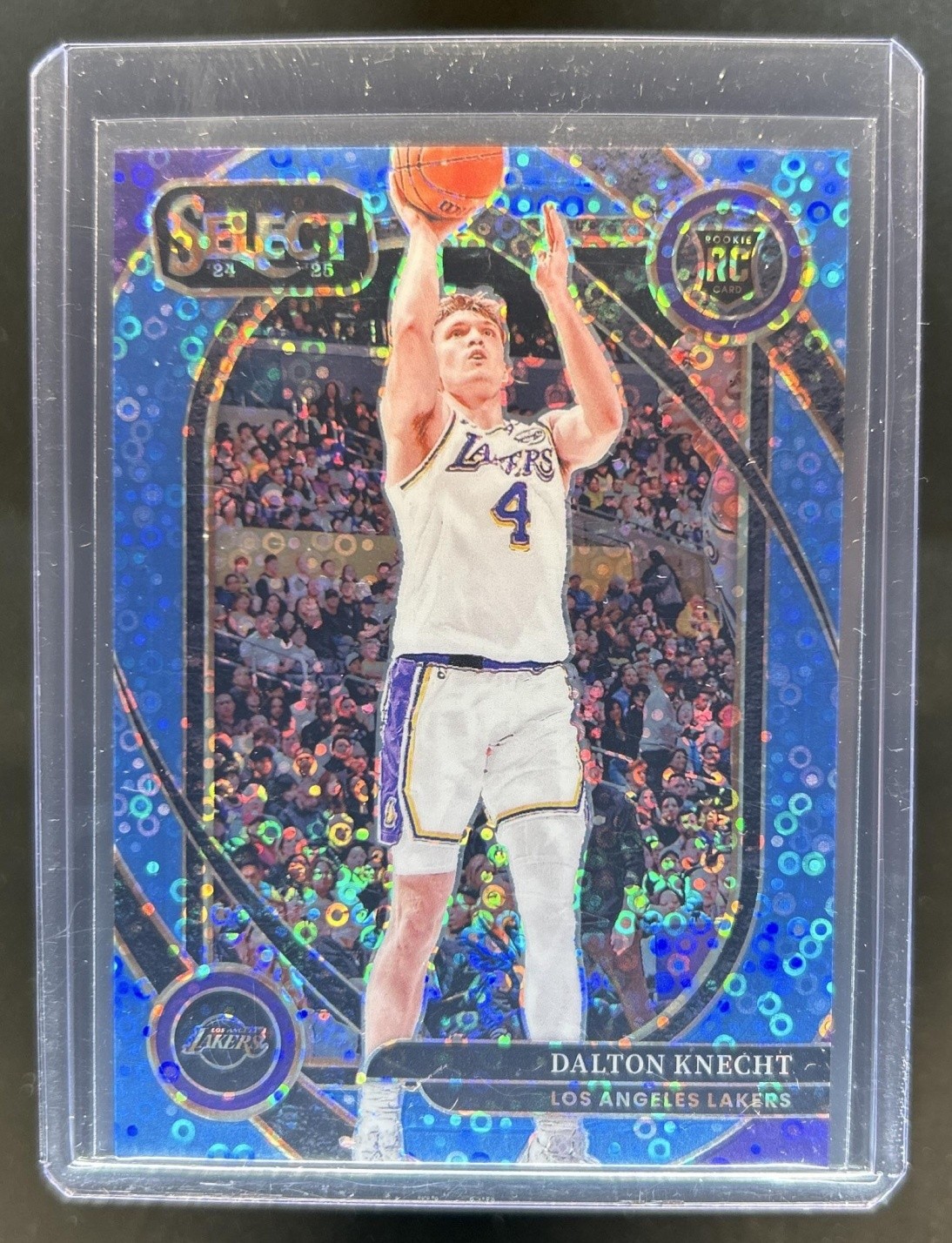 2024-25 Panini Select Dalton Knecht Courtside RC Light Blue Disco Prizm #/99