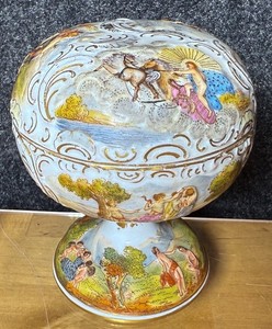 CAPODIMONTE イタリア製 陶器 花台・飾り台 CAPODIMONTE イタリア製 陶器 花台・飾り台 capodimonte made in