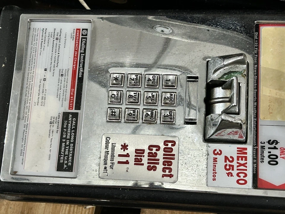 Teléfono de pago AT&T vintage, se puede enviar Foto 3 de 4