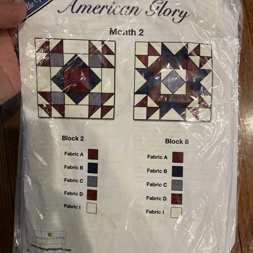 American Glory Block of Month 1-7 Quilt Kits 2020 Wilmington Prints twin size - Picture 2 of 15