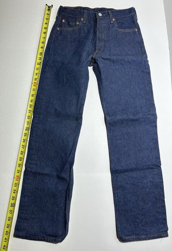 Jeans vintage Levis 501xx para hombre 31x34 azul denim crudo 0000 bigotes lavado medio años 90 - Imagen 2 de 11