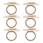 6 Pcs Napkin Rings Floral Holder Daisy Table Settings Cloth Bulk