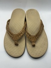 VIONIC Tasha Sandal Flip Flop Women's Size 9 Brown Toffee