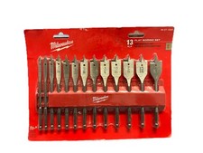 Milwaukee 48-27-1520 13pc Flat Spade Hole Wood Boring Bit Set High Speed Premium
