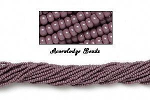 ALSB43 CZECH 11/0 Seed Beads-OPAQUE PURPLE (HANK) - Picture 1 of 1