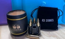 OAKSEA Stainless Steel Bullet Shape Drink Chillers SET (Engraved-I LOVE YOU)