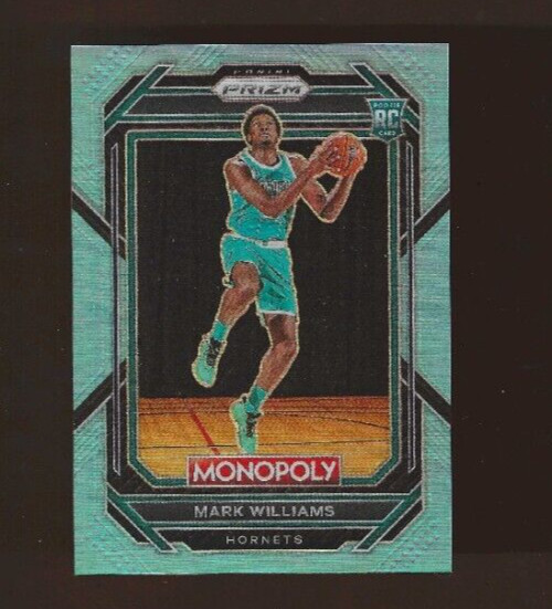 2022 PRIZM MONOPOLY LIGHT BLUE #12 MARK WILLIAMS RC SERIAL #104/199 XX HORNETS