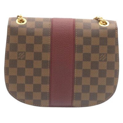 LOUIS VUITTON Damier Ebene Wight Chain Shoulder Bag N64420