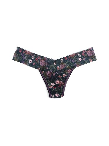HANKY PANKY SIGNATURE LACE LOW RISE THONG ONE SIZE (2-12)MIDDLETON GARDEN NIP - Picture 3 of 3