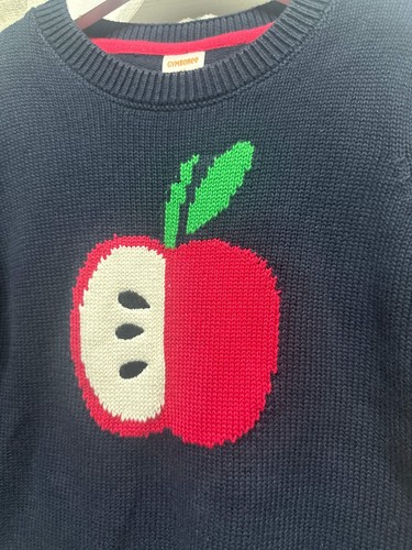 Boys Size 4t Gymboree Apple Sweater - New With Tags - Picture 2 of 4